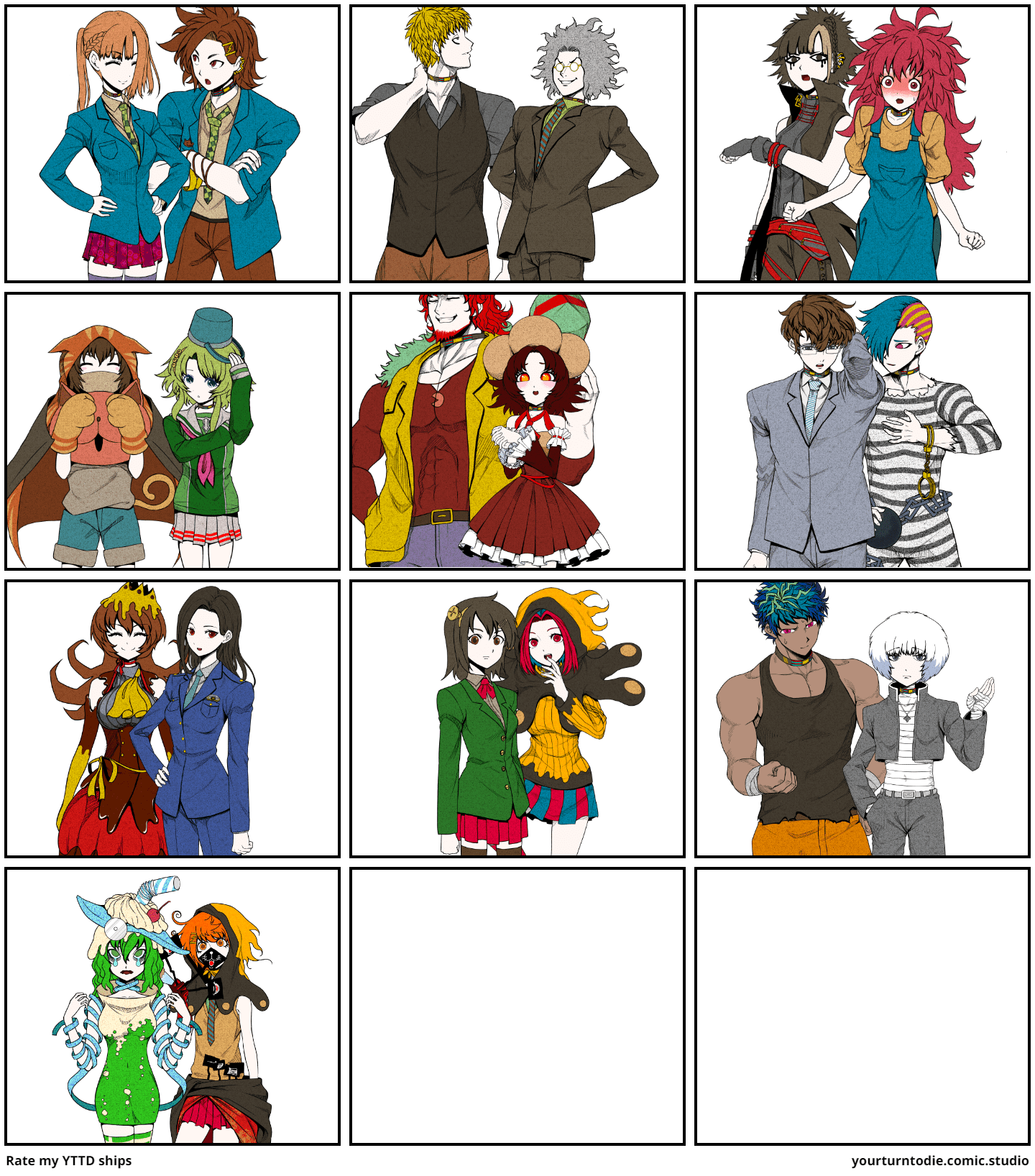 Rate my YTTD ships Comic Studio