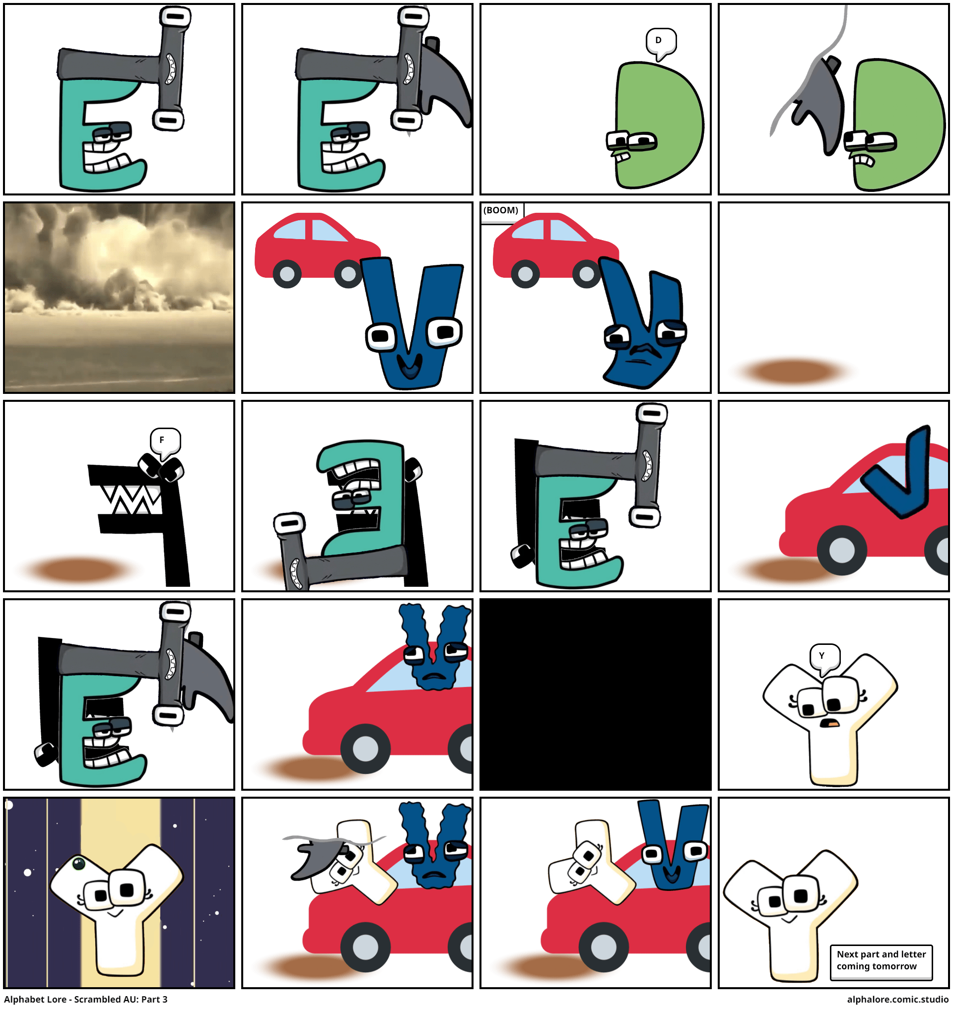 Alphabet Lore Scrambled AU Part 3 Comic Studio