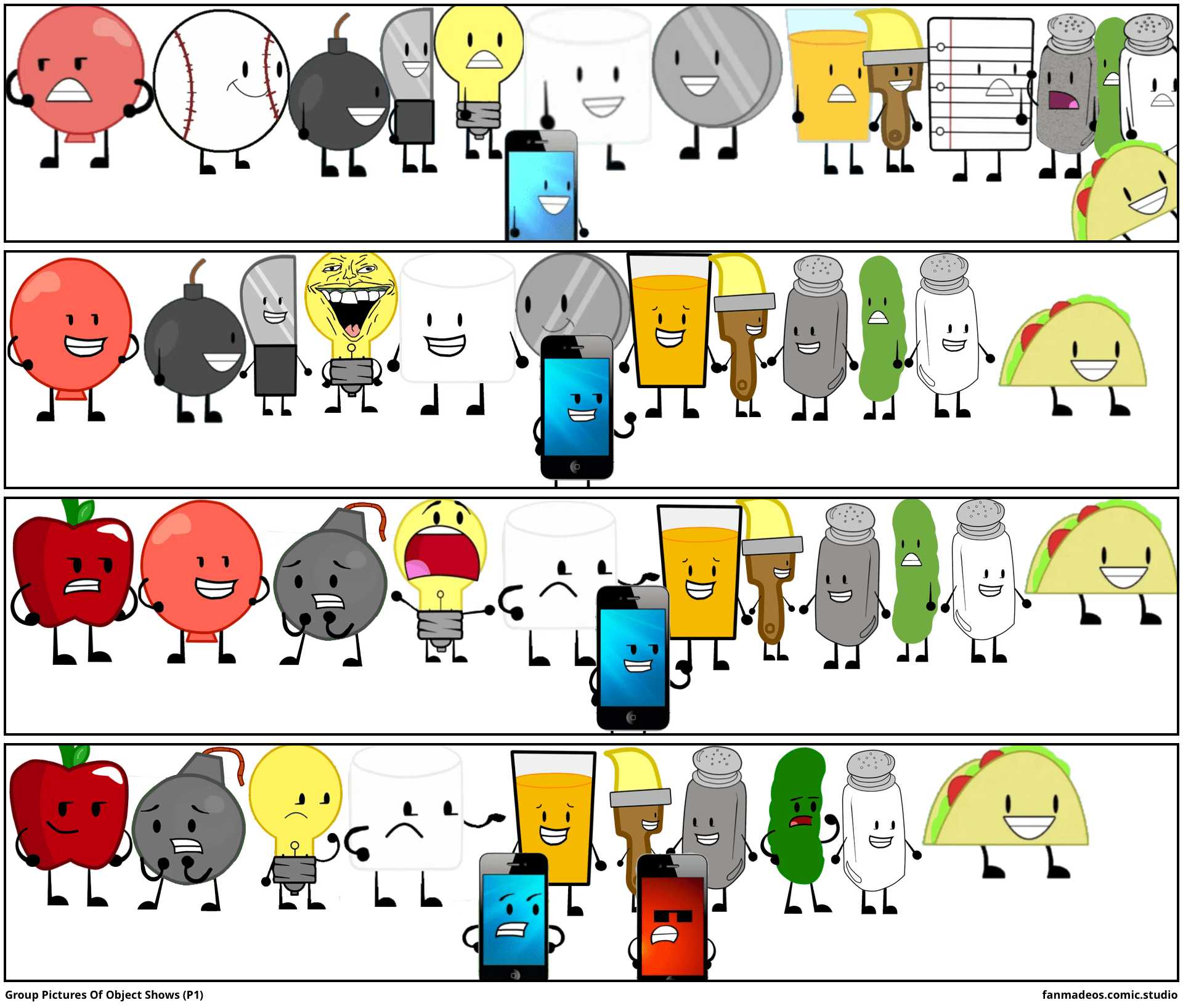 Group Pictures Of Object Shows (P1) - Comic Studio