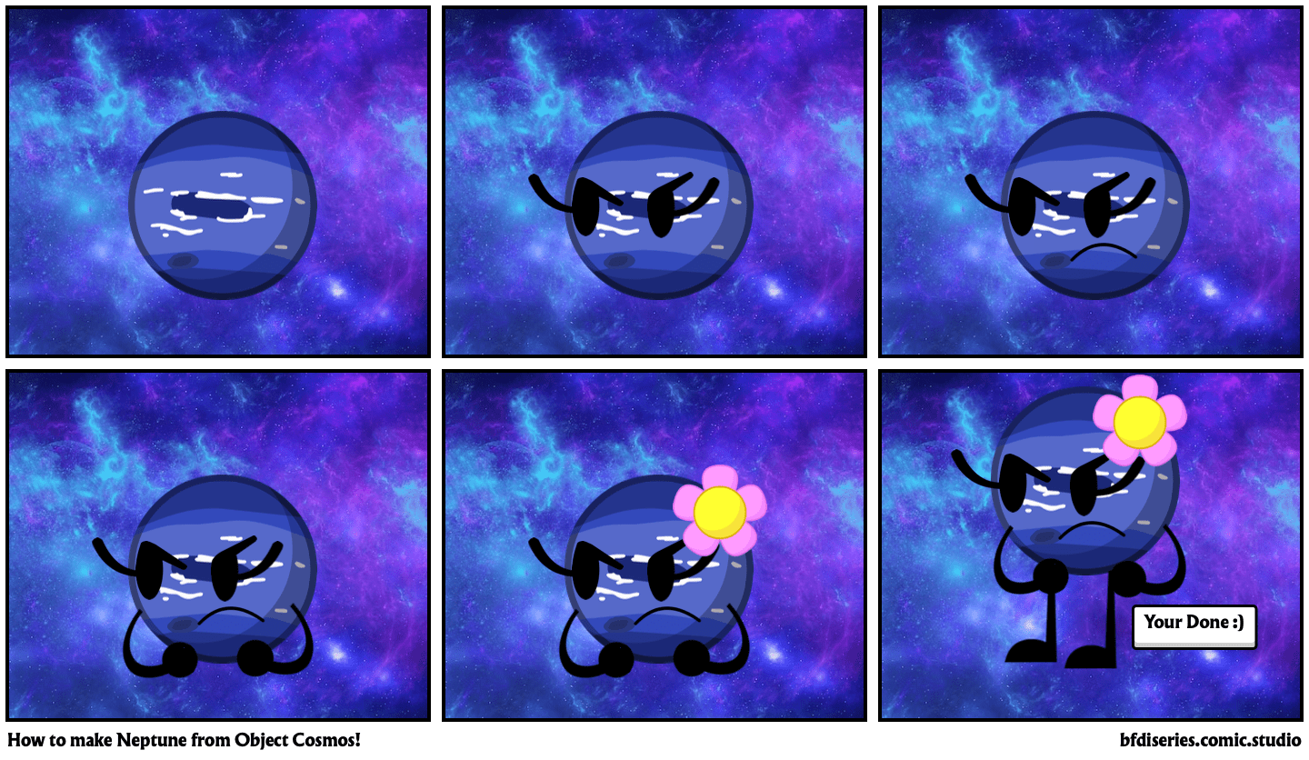 How to make Neptune from Object Cosmos! Comic Studio