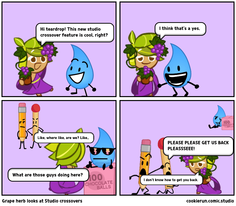 Grape herb looks at Studio crossovers Comic Studio
