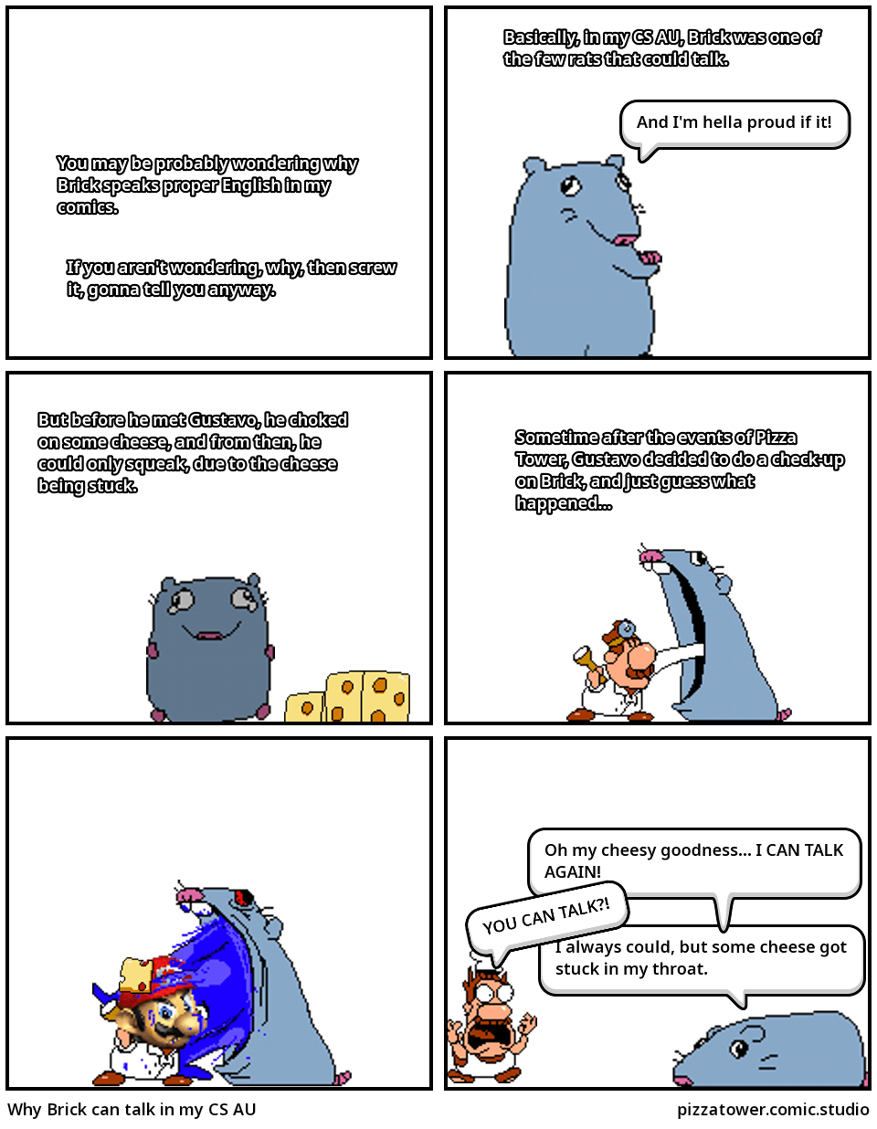Why Brick can talk in my CS AU Comic Studio