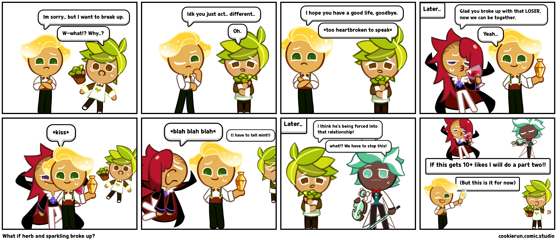 What if herb and sparkling broke up? Comic Studio