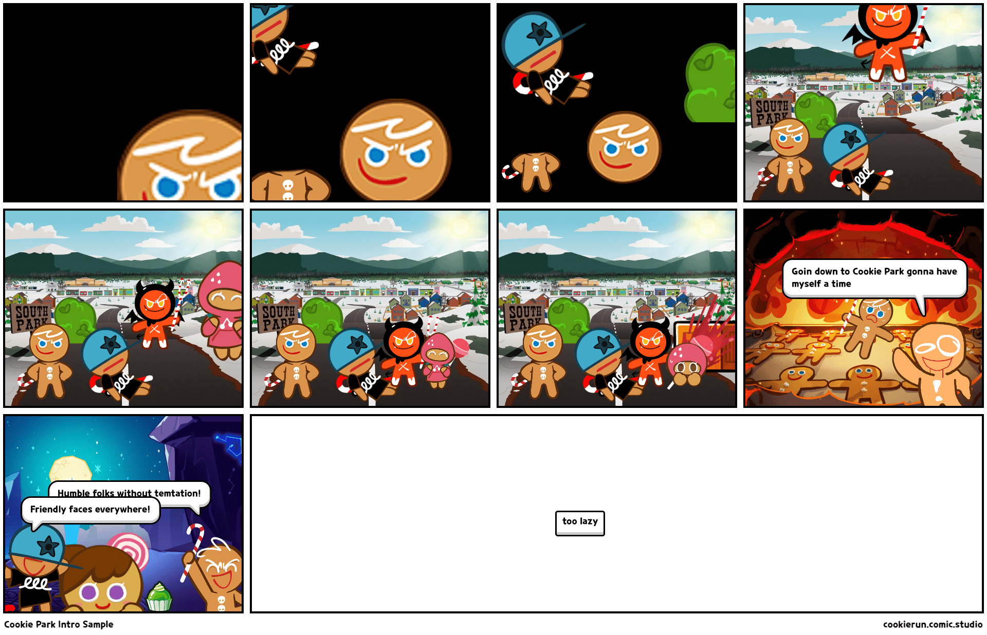 Cookie Park Intro Sample Comic Studio