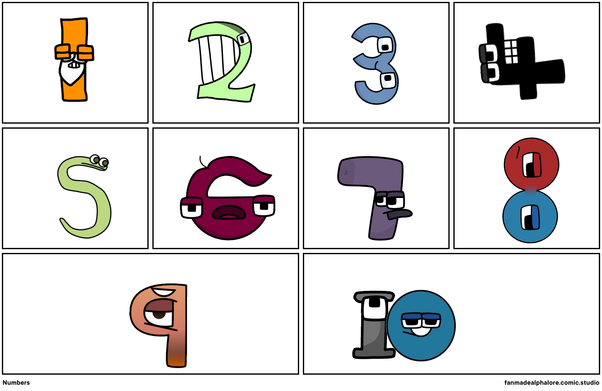 Numbers Comic Studio