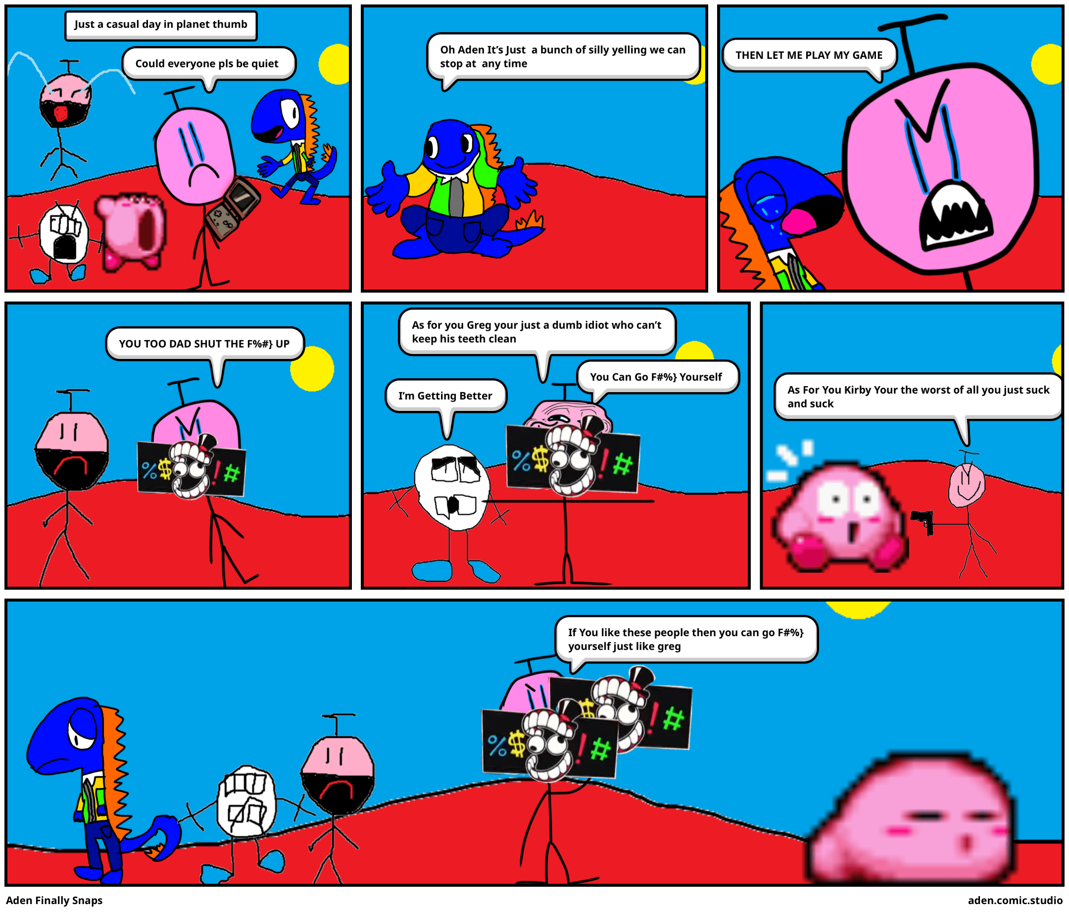 Aden Finally Snaps Comic Studio