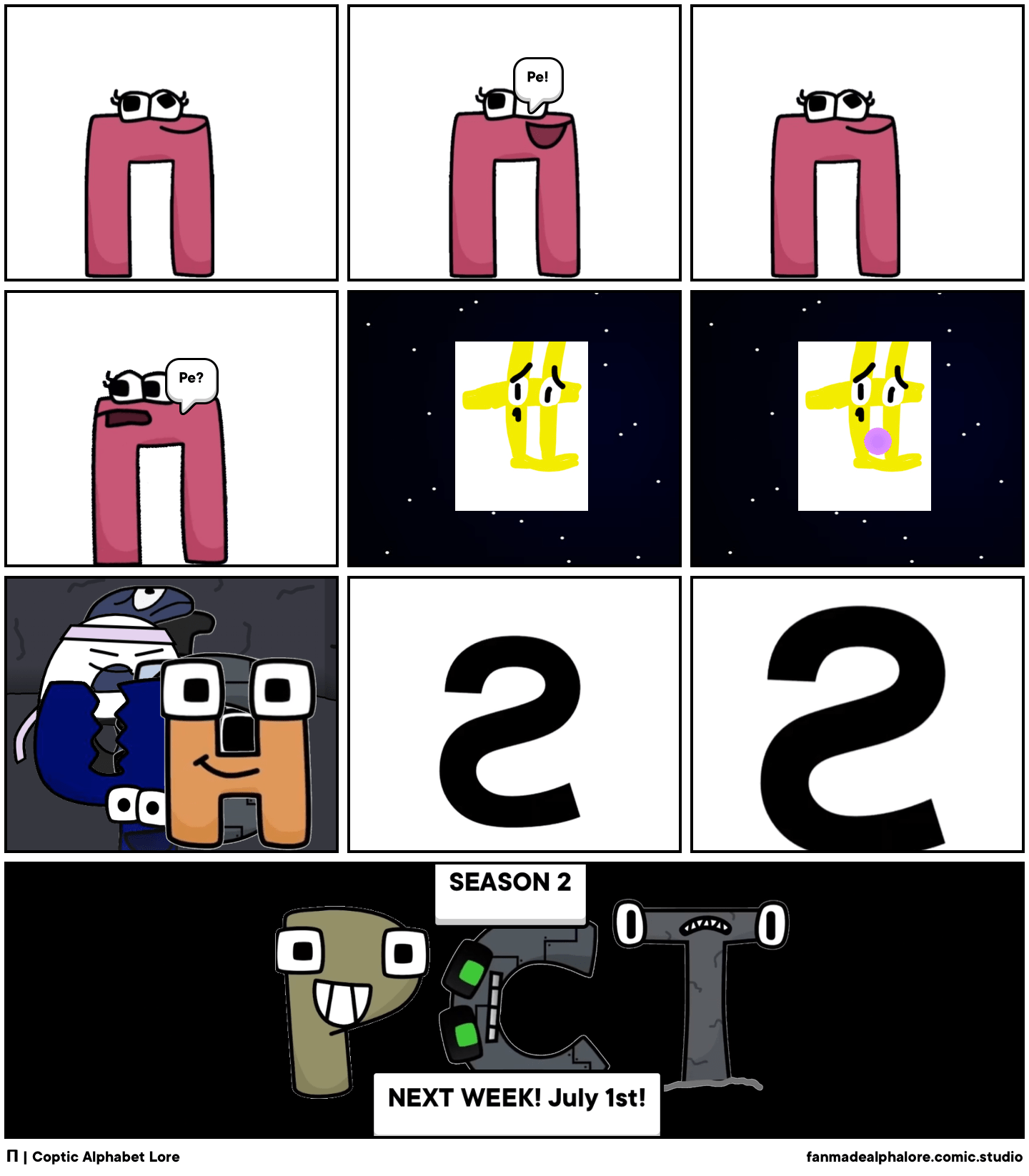 Coptic Alphabet Lore Comic Studio