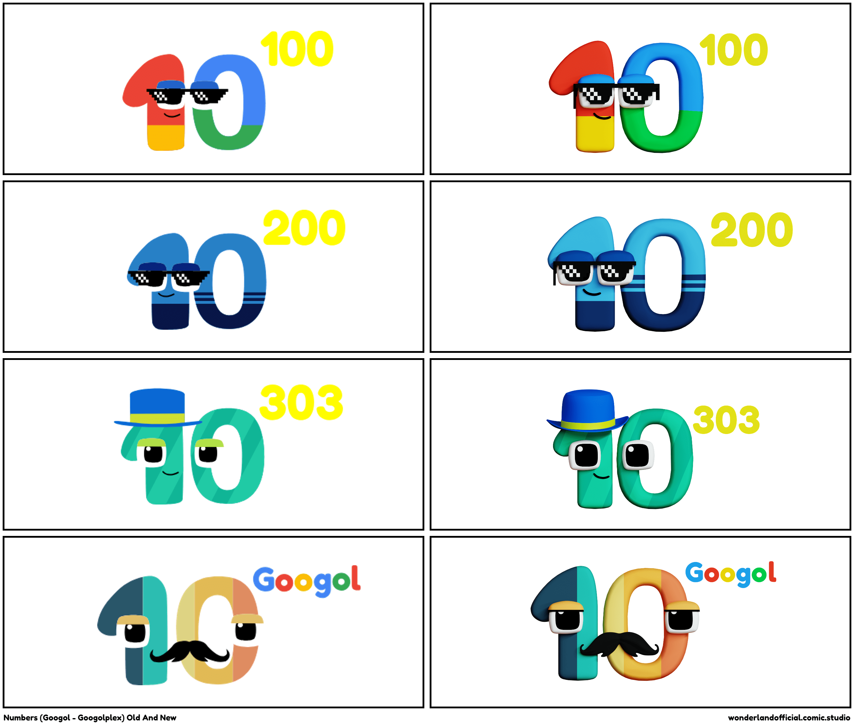 Numbers (Googol Googolplex) Old And New Comic Studio