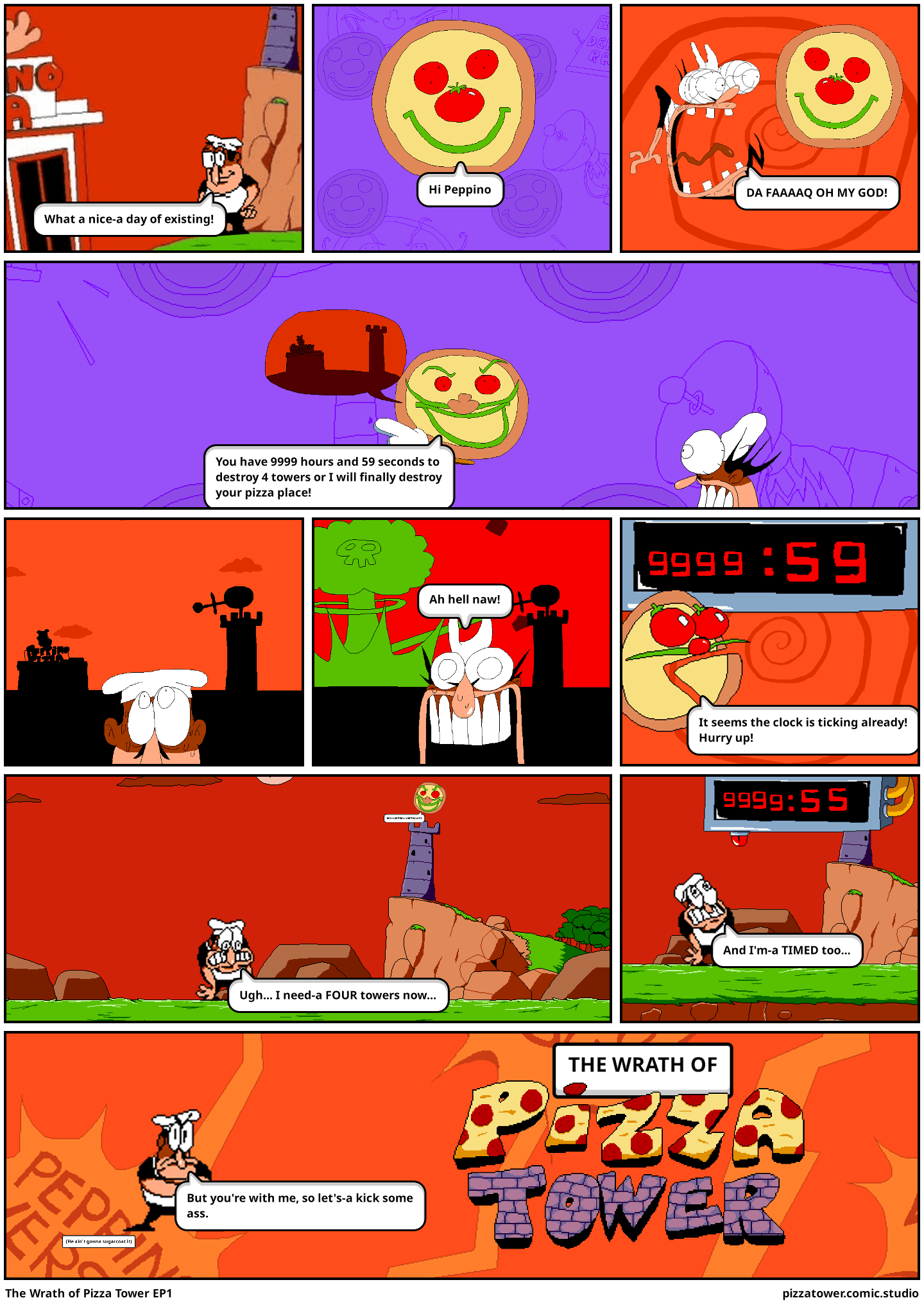 The Wrath of Pizza Tower EP1 Comic Studio