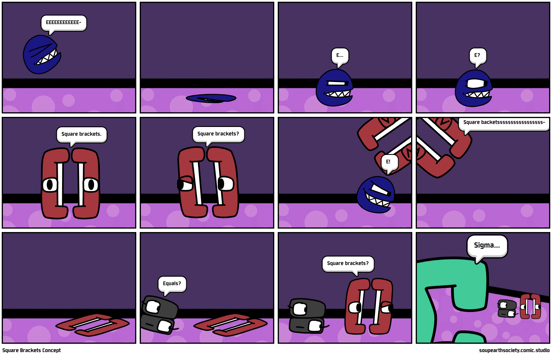 Square Brackets Concept Comic Studio