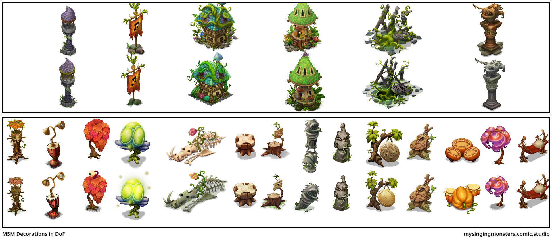 MSM Decorations in DoF Comic Studio