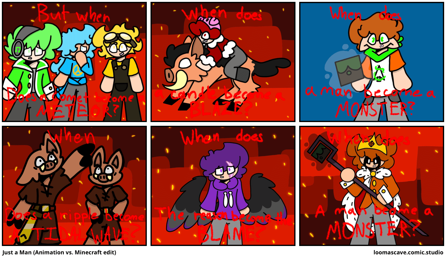 Just a Man (Animation vs. Minecraft edit) Comic Studio
