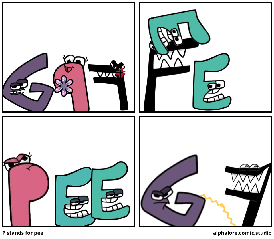 P stands for pee Comic Studio