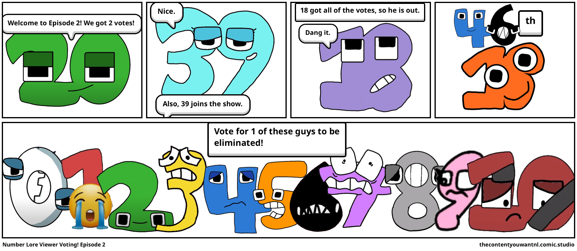 Number Lore Viewer Voting! Episode 2 Comic Studio