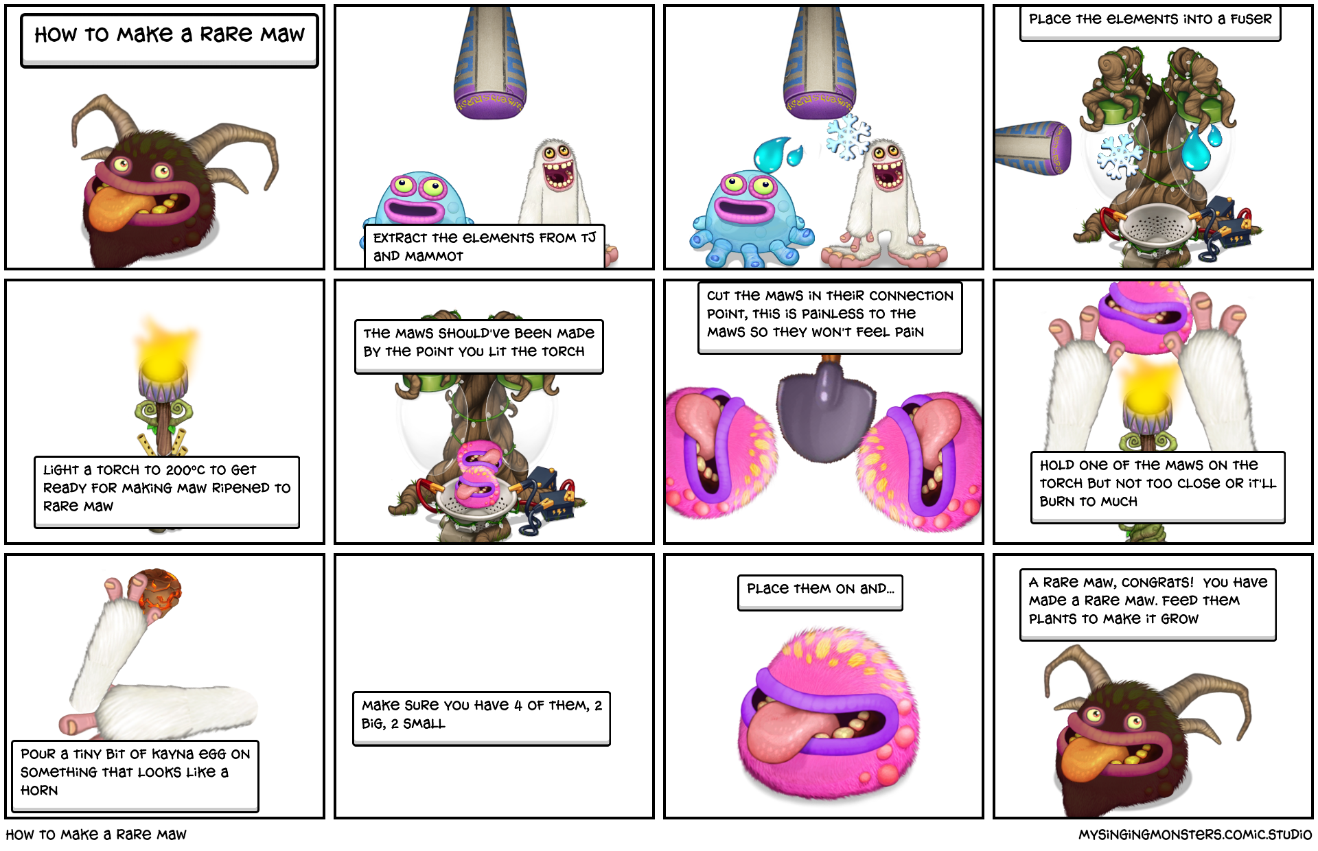 How to make a rare Maw Comic Studio