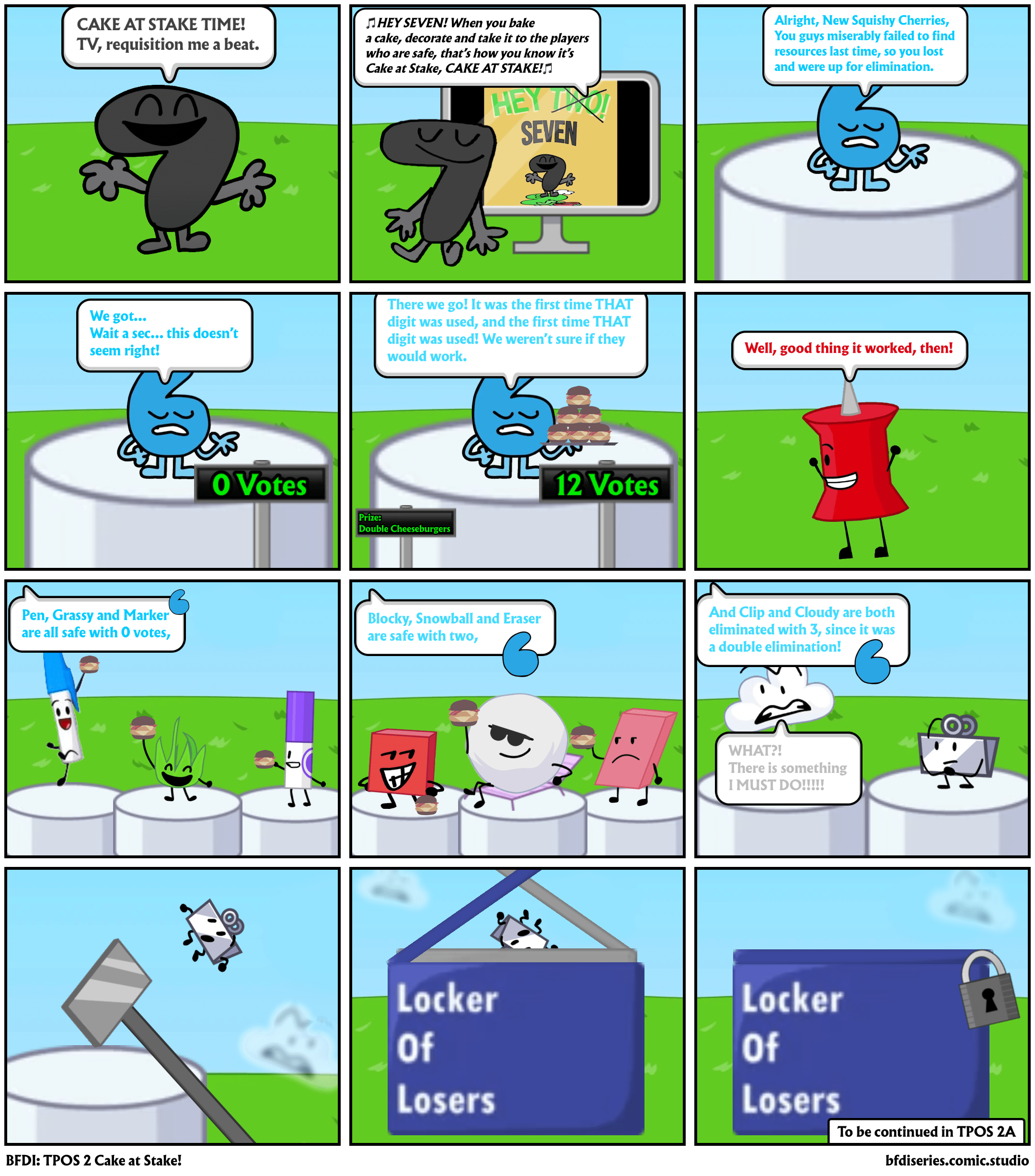 BFDI TPOS 2 Cake at Stake! Comic Studio