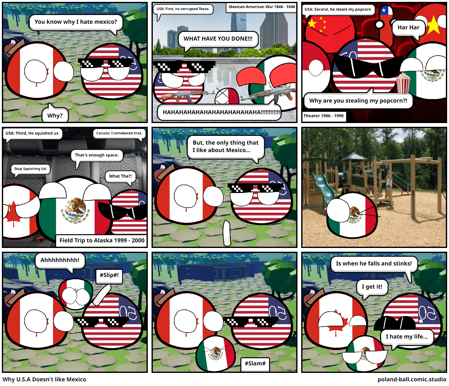Why U.S.A Doesn't like Mexico Comic Studio