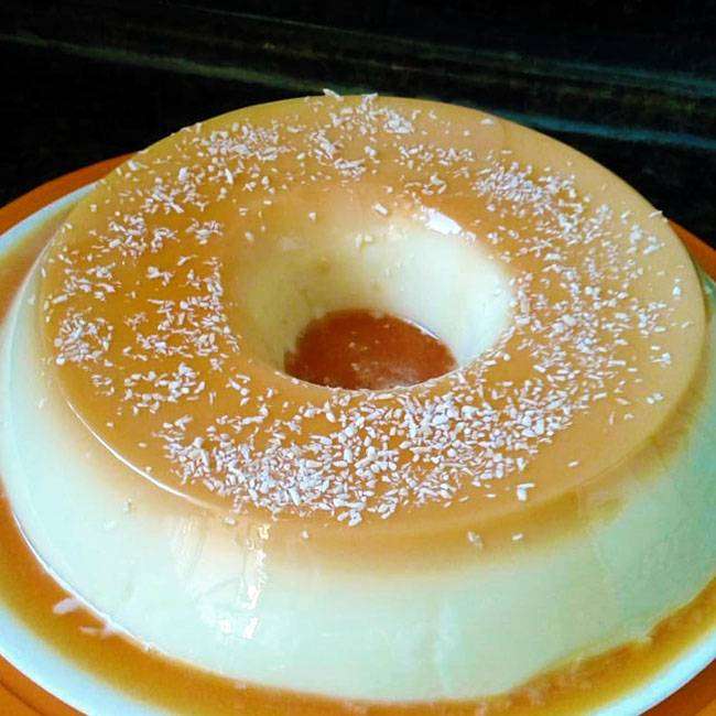 Pudim de Coco com Leite Condensado Comidinhas do Chef