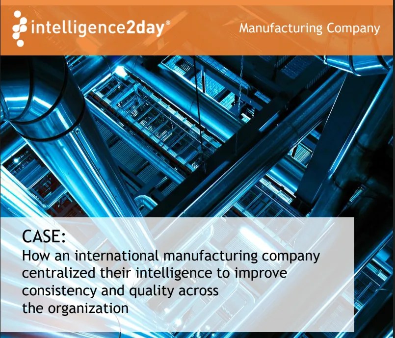 Case Study Manufacturing Company Comintelli