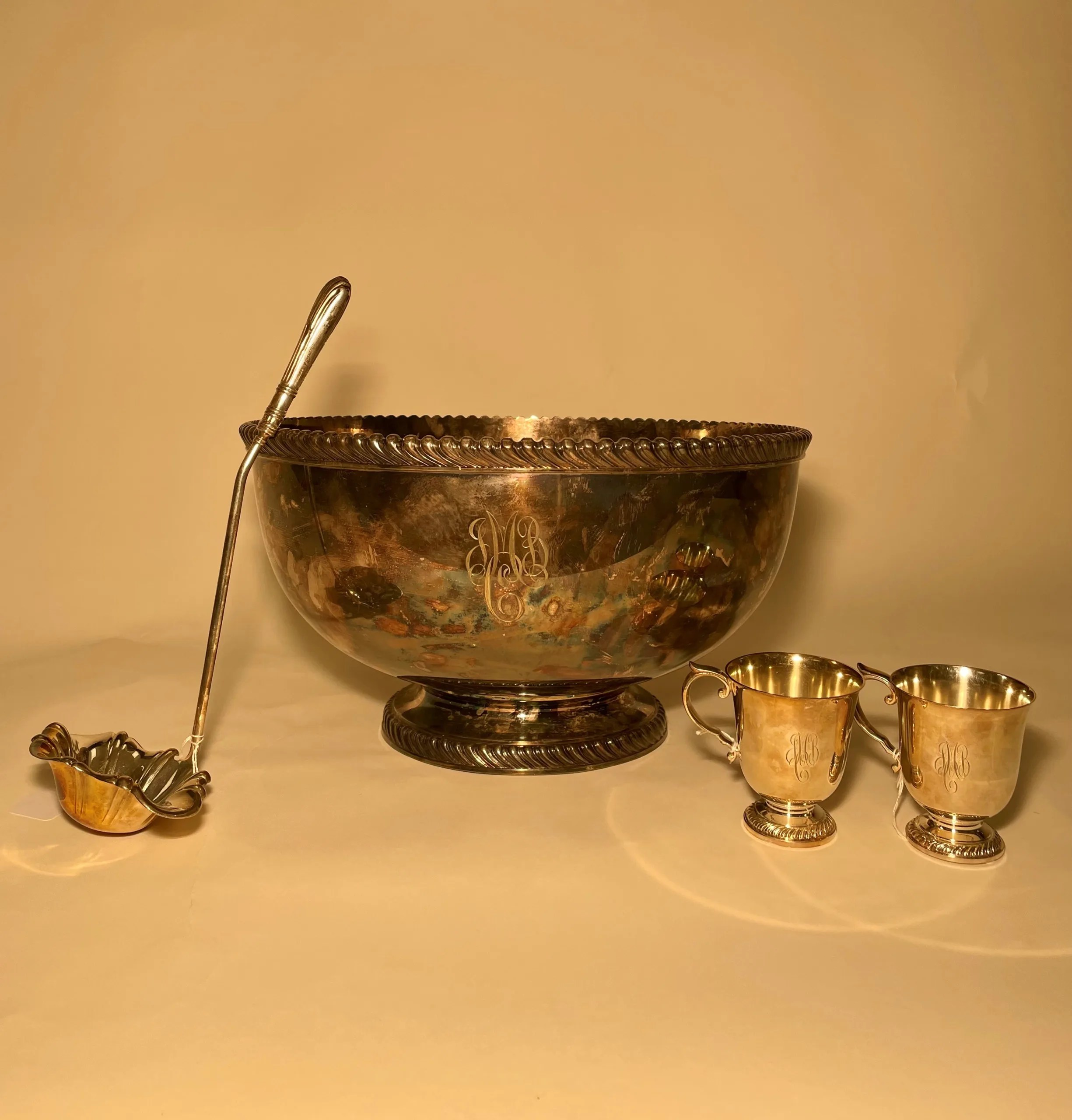 Gorham Silver Punch Bowl Set Community Library