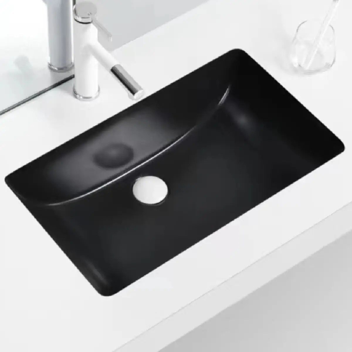 Under Counter Washbasin UC100 Black Comlux Comfort & Luxury Bathrooms