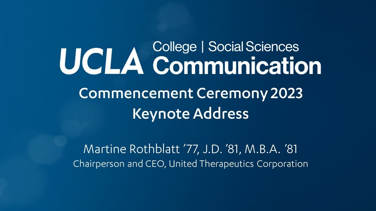 2023 UCLA Department of Communication Commencement UCLA Communication