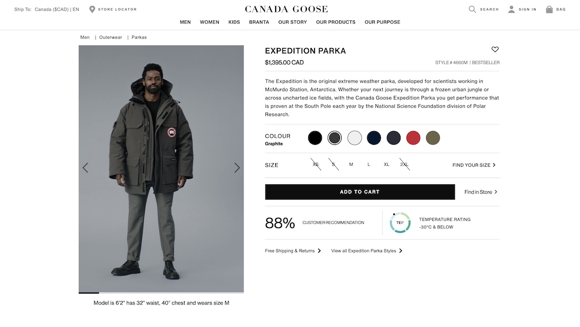 Canada Goose Command C Shopify Magento