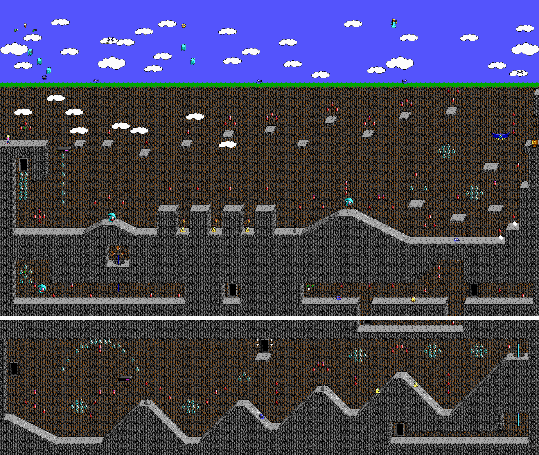 Commander Keen 4 Level Maps Secret of the Oracle