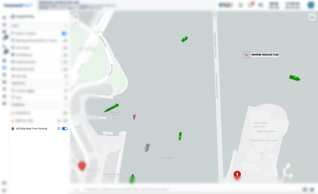 CommandPost AIS Integrated Maps Example CommandPost®