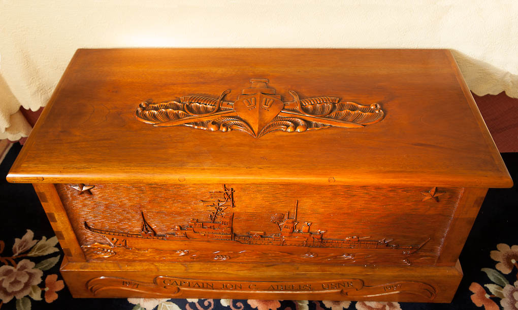 Command Presents Hand Carved Personalized Sea Chests Military Gifts