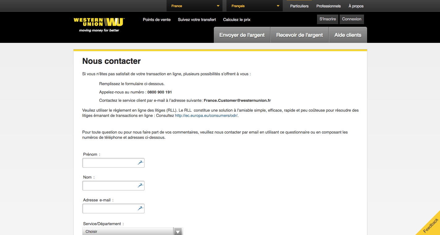 Comment contacter les agences Western Union ? Comment Contacter