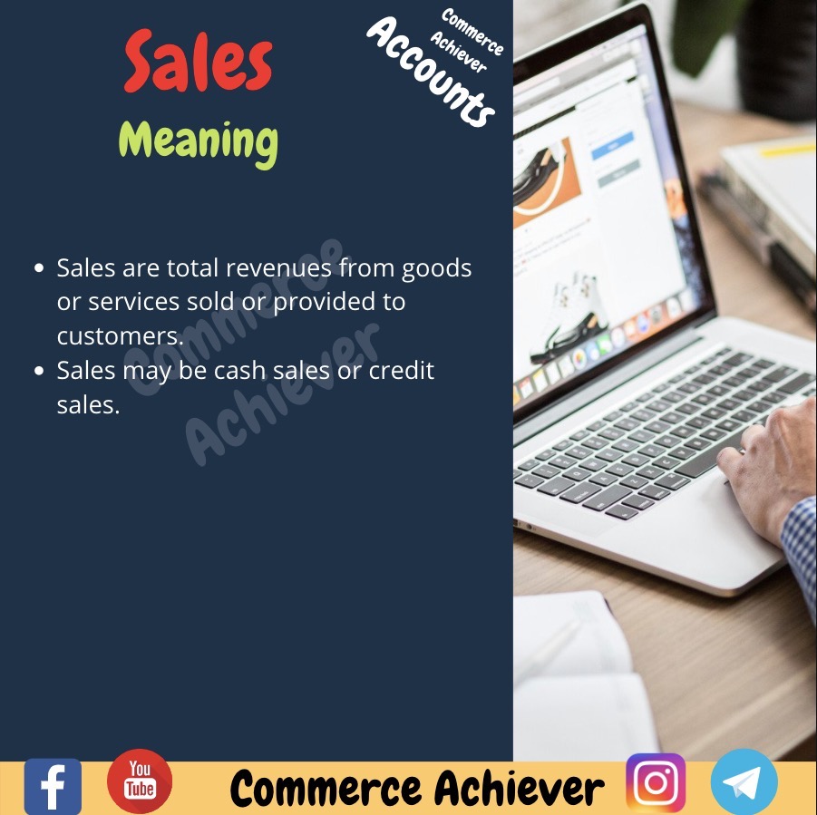 Sales Meaning in Accounts Commerce Achiever