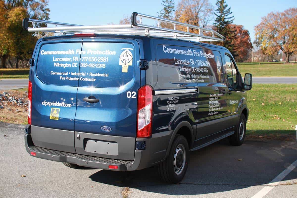 Custom Van for Fire Protection Company Commercial Van Solutions