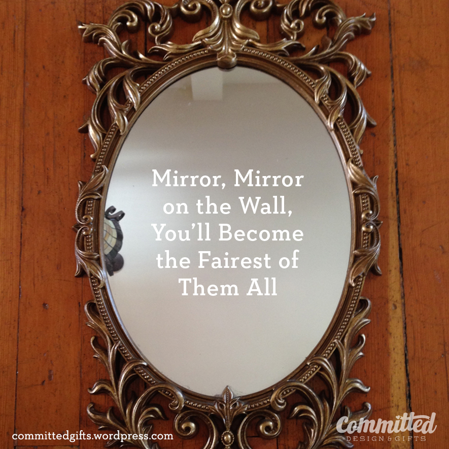 Makeover Monday Making A Dated Mirror Modern Committed.