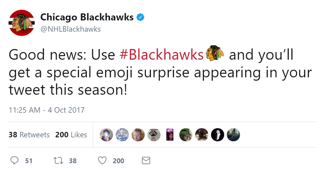 NHL, Twitter Add Team Emojis To Hashtags Committed Indians