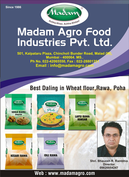 Madam Agro Food Industries Pvt Ltd Best Dealing in Wheat Flour,Rawa,Poha in Mumbai, Thane