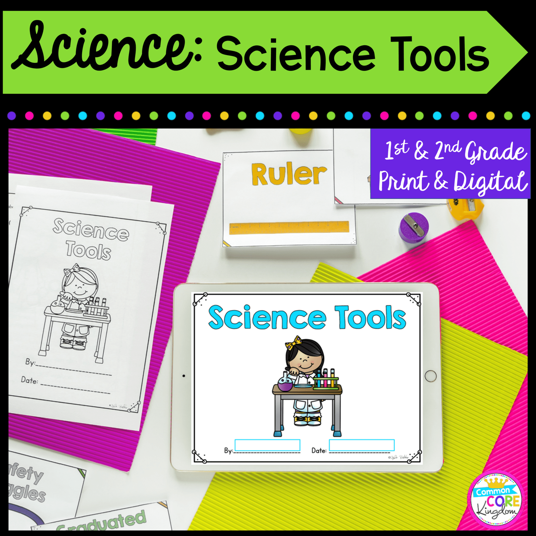 Science Tools 1st & 2nd Grade Google Slides & Seesaw Distance Learning