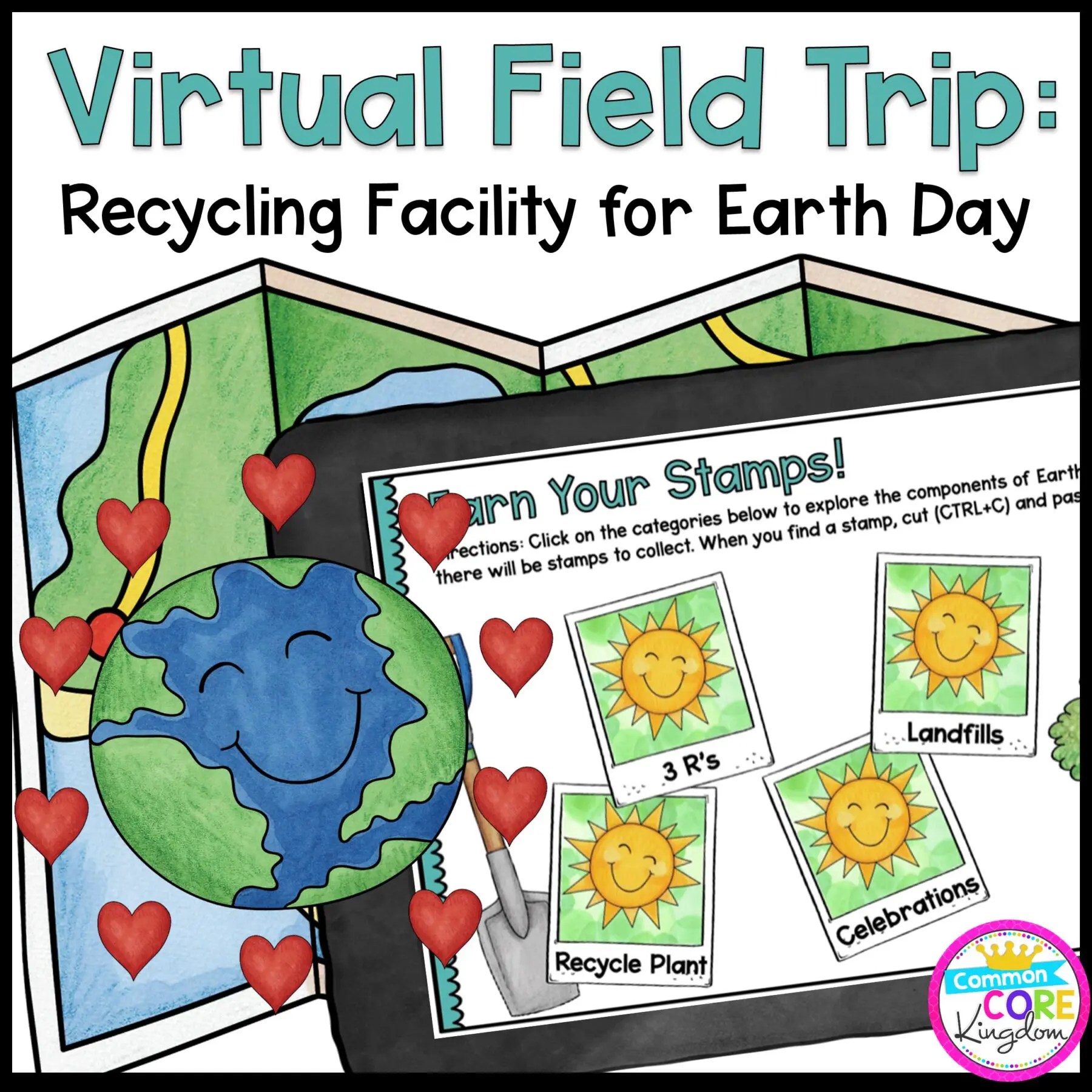 Virtual Field Trip Recylincg Facility for Earth Day Common Core Kingdom
