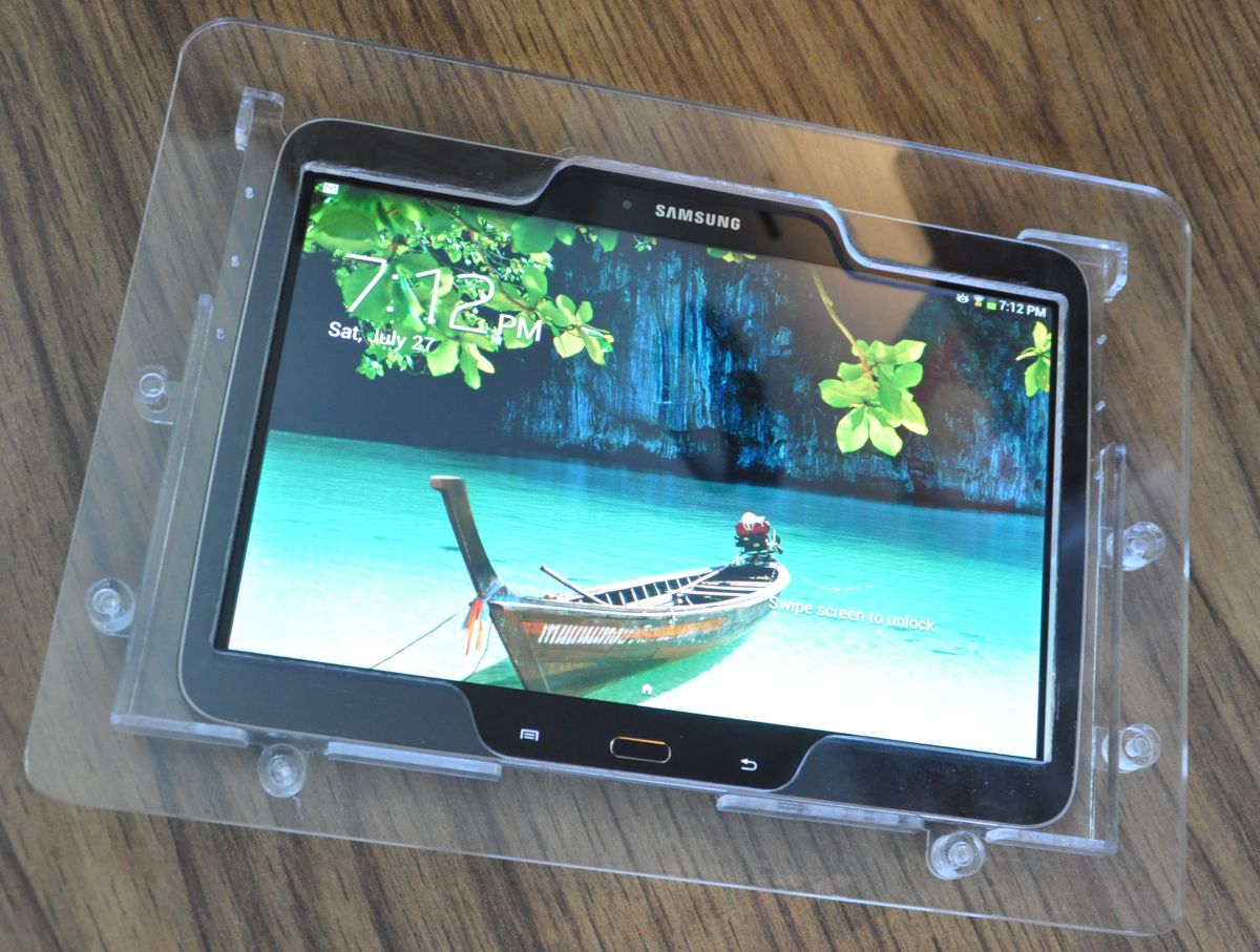 Clear Acrylic VESA Desktop Wall Mount Kit for Samsung Galaxy Tab 3/4/Pro 10.1 eBay