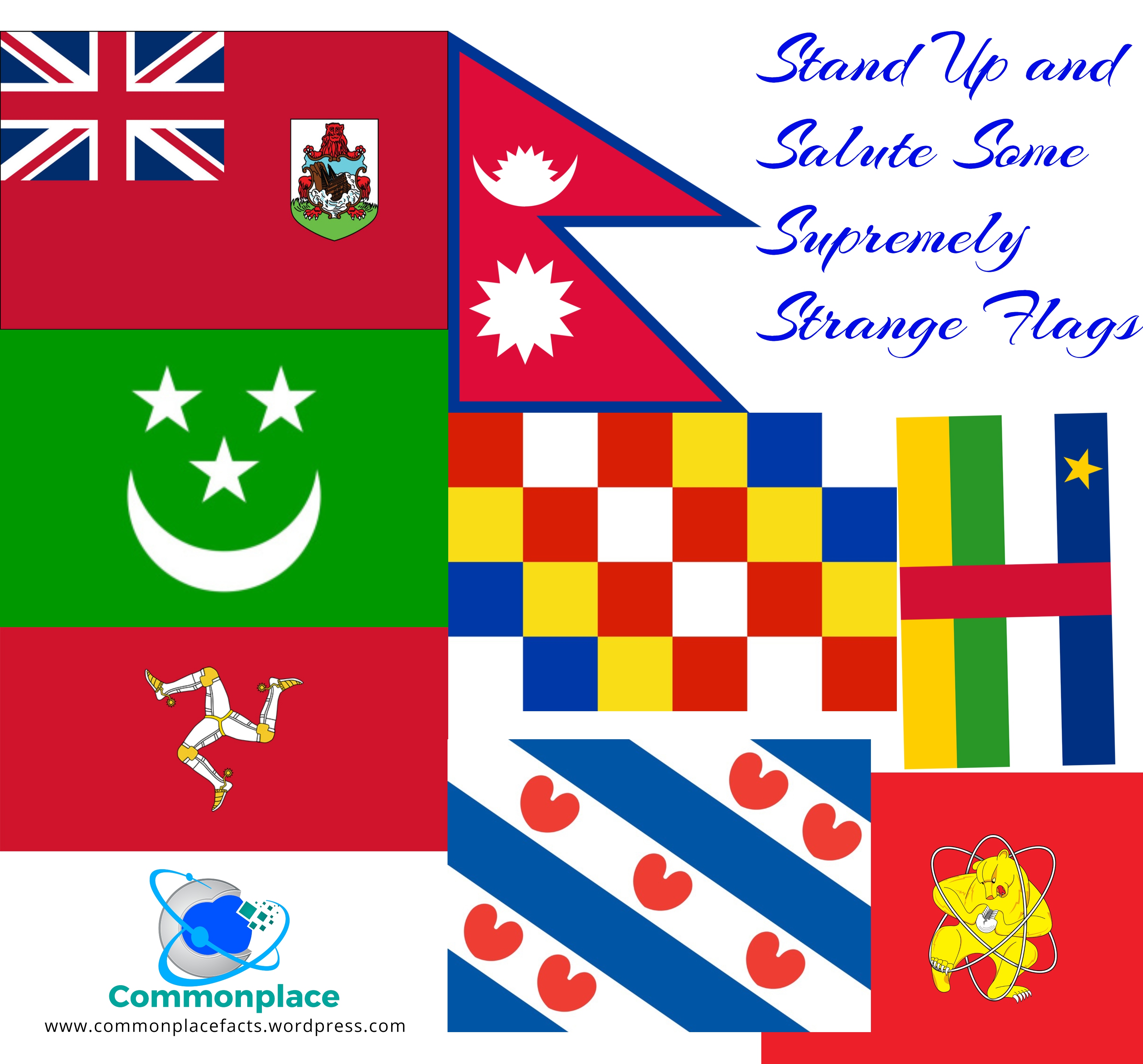 Flags with weird shapes flatsalo