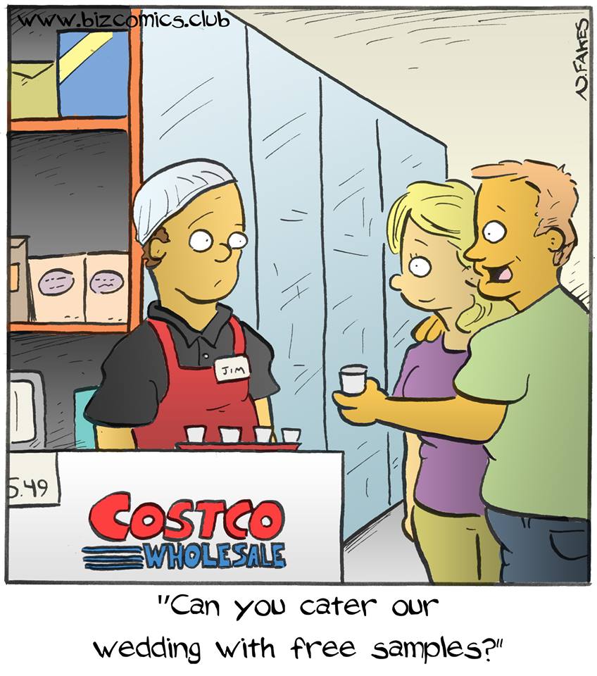 Cartoon Of The Day Costco Free Samples Common Sense Evaluation
