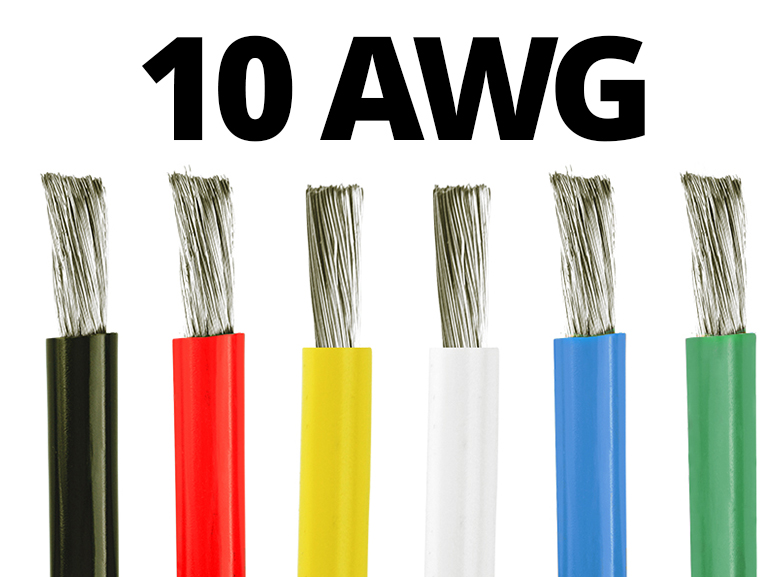 10 Gauge Silicone Wire 100 ft. Spool Available in Black, Red