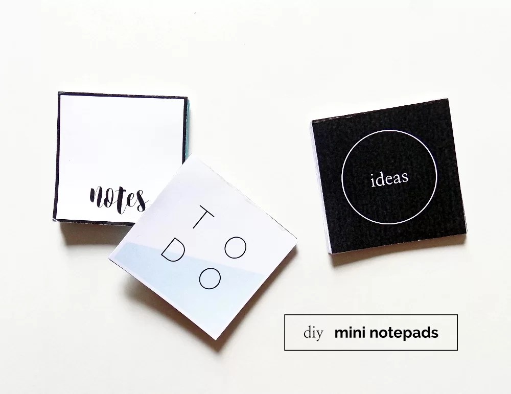 DIY Mini Notepads (& Free Printables) Common Sparrows