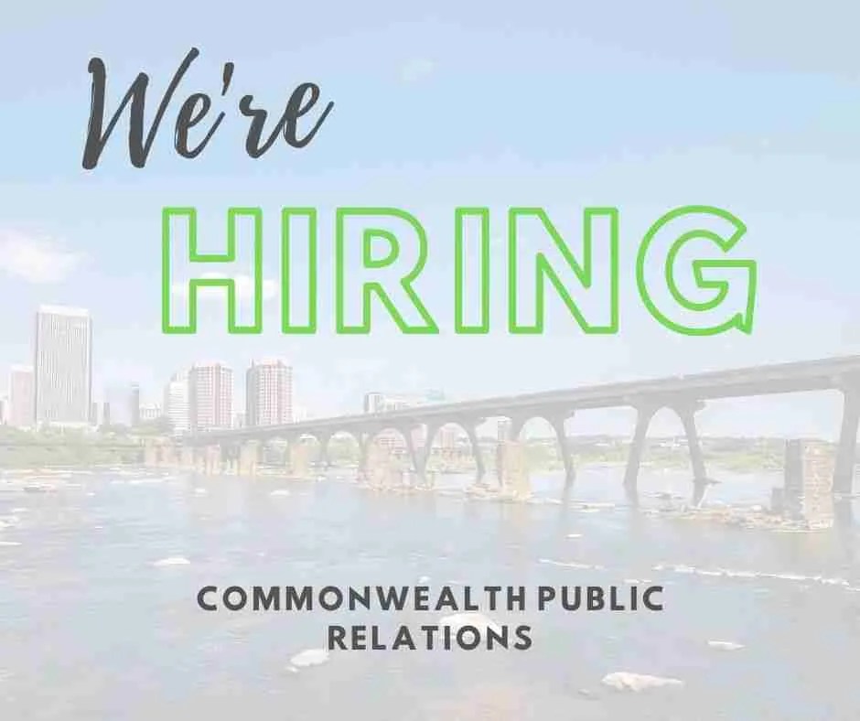 We're Hiring! Account Executive Richmond Virginia Commonwealth Public