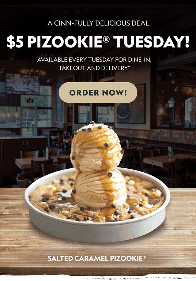 Cinnfully Delicious Pizookies® Await BJ's Restaurant & Brewhouse