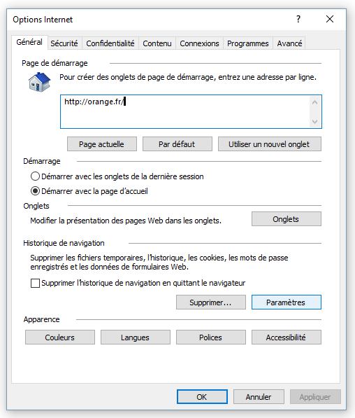 vider le cache du navigateur Communauté Orange