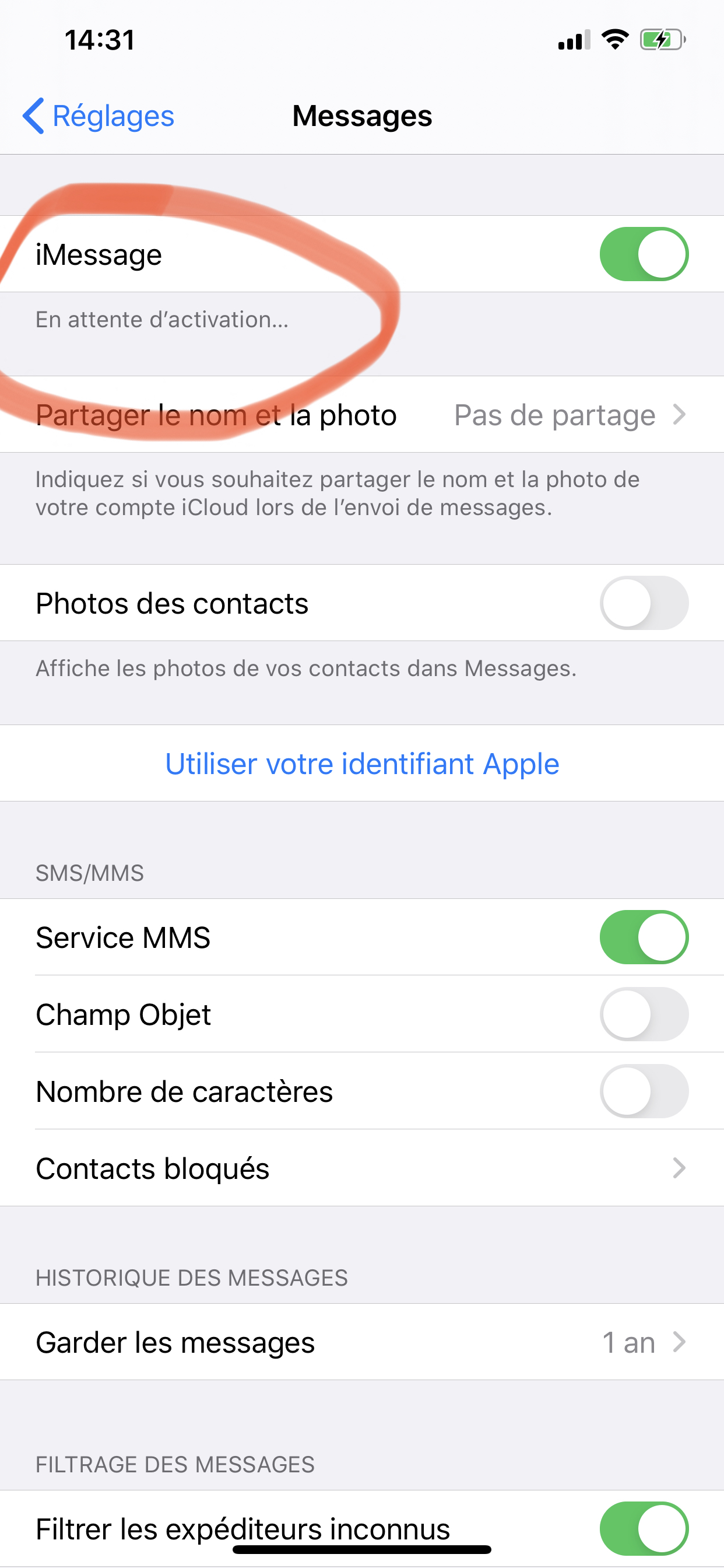 Erreur de portabilité du numéro Communauté Sosh
