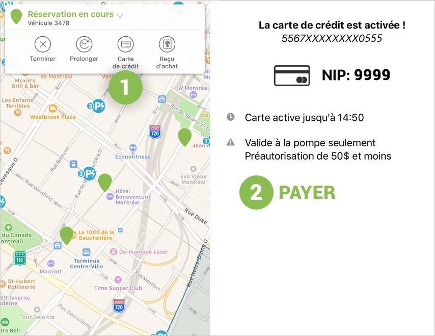 Comment utiliser les cartes de crédit pour l'essence Communauto Québec