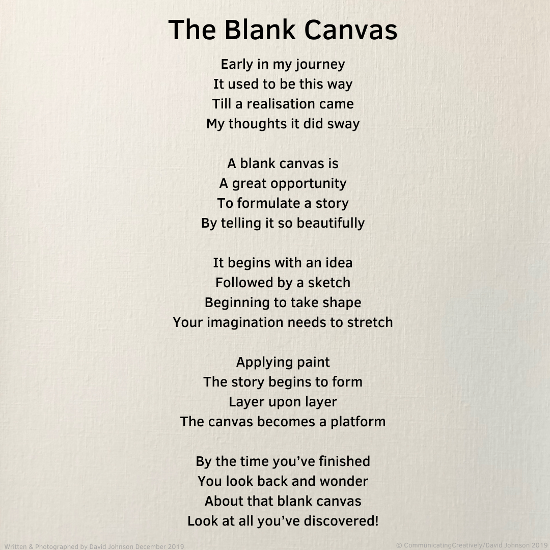 The Blank Canvas Communicating Creatively