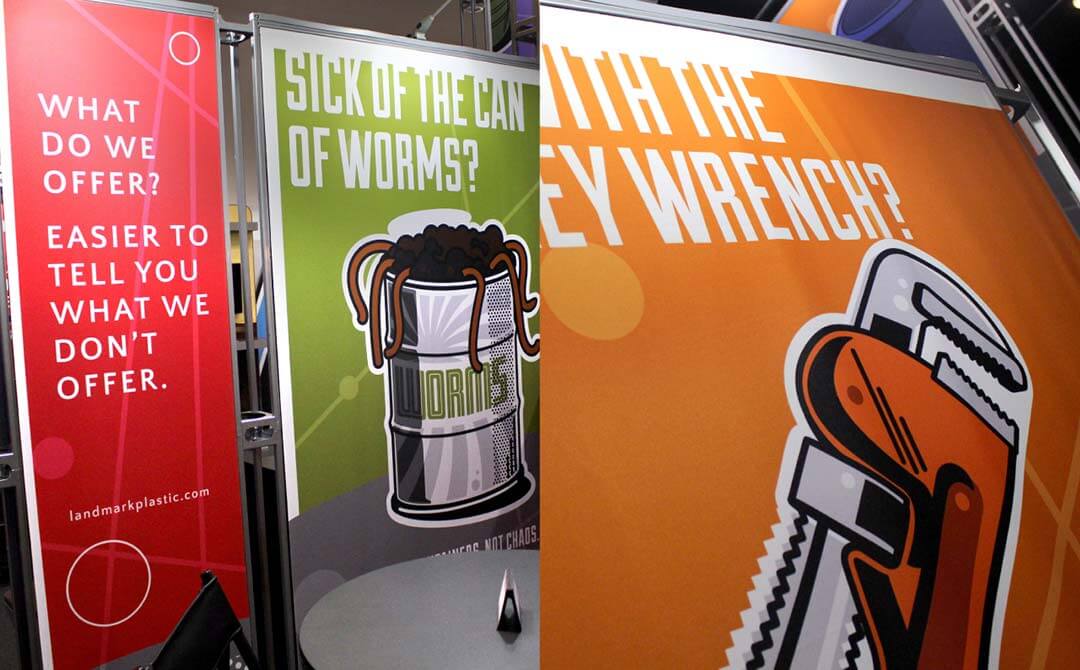 Branding for Landmark Plastic that motivates and sells.